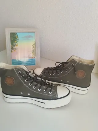 Zapatillas Victoria Talla 40 Verde Militar