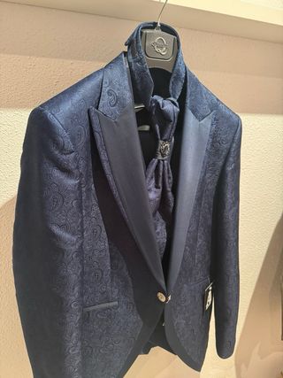 Traje de Novio Azul Marino