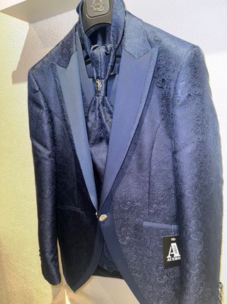 Traje de Novio Azul Marino