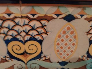 Cuadro Antiguo Azulejo Panel Enmarcado