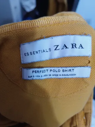 Polo amarillo mostaza cuello mao