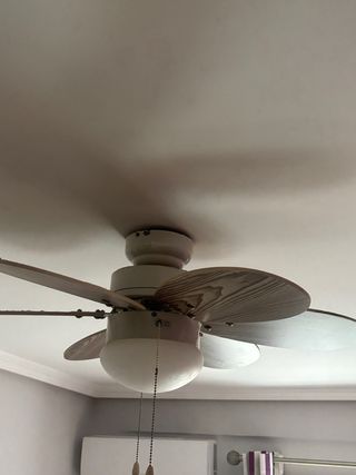 Lámpara Ventilador de Techo Madera