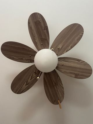 Lámpara Ventilador de Techo Madera