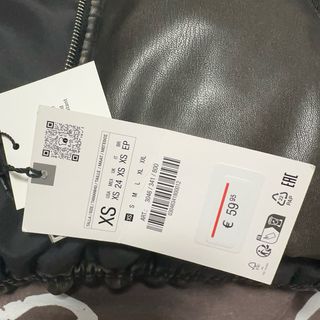 Anorak Zara efecto piel marrón Talla XS