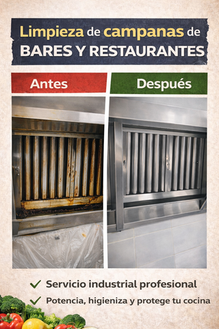 Limpieza profesional de campanas cocina
