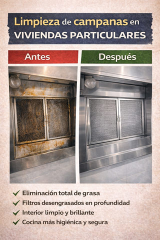 Limpieza profesional de campanas cocina