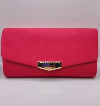 Cartera de fiesta fuxia.