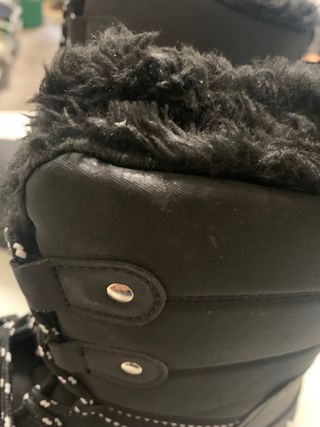 Botas de nieve negras para mujer