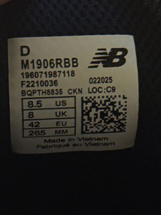 New Balance 1906r Negras Talla 42