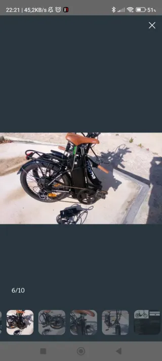 Bicicleta Eléctrica Plegable Moma.