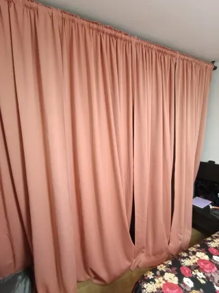 Cortinas Ikea Semiopacas termicas Rosa anaranjado