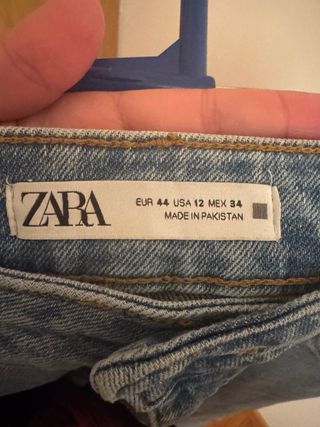 Pantalón campana Zara azul