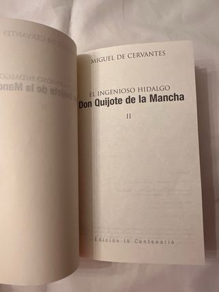 Libro Don Quijote le la Mancha