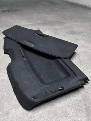 Bandeja maletero coche con portadocumentos,