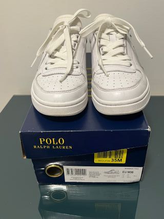 Zapatillas Polo Ralph Lauren Piel Blancas