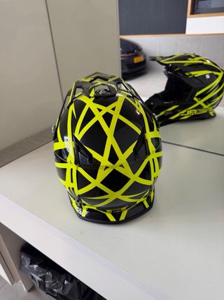 Capacete Motocross ONeal Preto e Amarelo