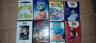 Lote 7 DVDs Películas Infantiles Clásicas