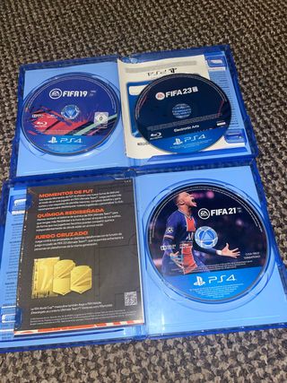 Pack FIFA 19, 21 y 23 PS4