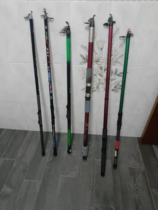 Cañas de pescar telescópicas