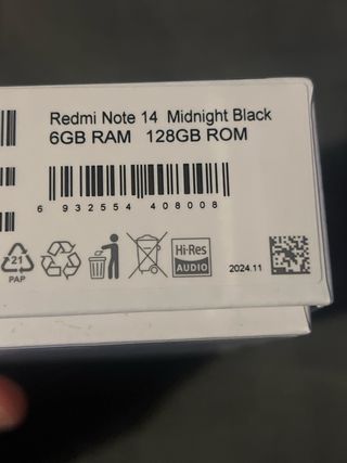 Xiaomi Redmi Note 14 Negro