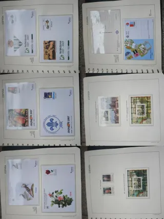 Álbum de sellos España 2007-2008