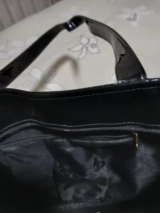 Bolso Harrods Negro Charol