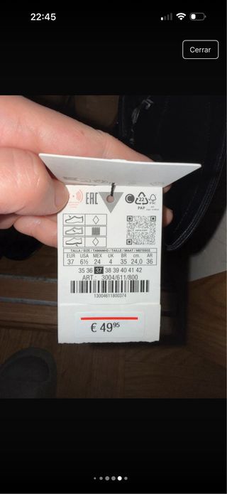 Botas altas negras. Nuevas sin usar, con etiqueta