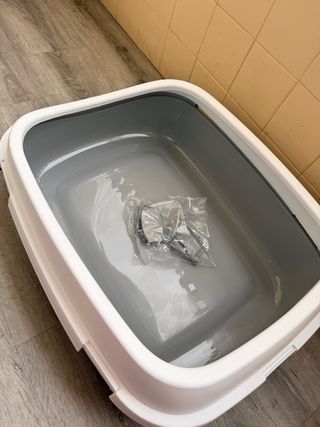 Box di sabbia XXL per gatti, scatola di sabbia per gatti