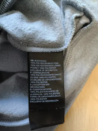 face grey heather full zip hooded fleece jacket