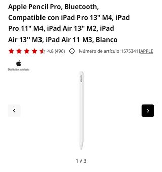 Apple Pencil Pro Bluetooth Blanco
