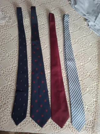 Lote 4 corbatas hombre