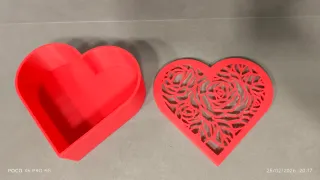 Joyero Corazón Grande 3D Caja Regalo Romántico