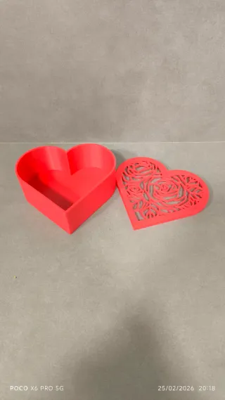Joyero Corazón Grande 3D Caja Regalo Romántico