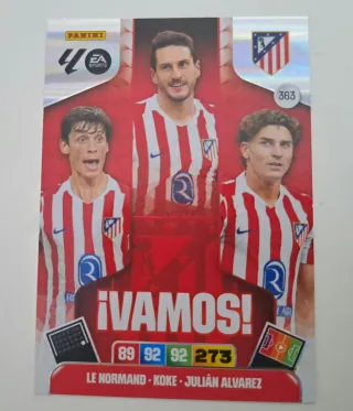 Vamos Atlético Madrid. Adrenalyn 25-26. Panini.