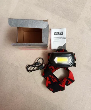 Lampada frontale LED ricaricabile Valex RUN, nuova