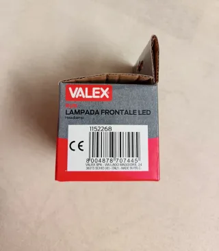 Lampada frontale LED ricaricabile Valex RUN, nuova