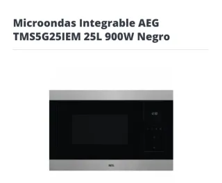 Microondas AEG insertable con grill