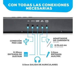 Teclado piano Alesis 88 teclas Kit