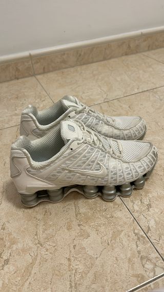 Nike Shox TL Plata y Beige