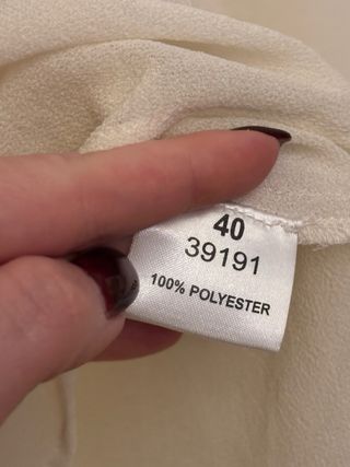 Blusa blanca talla L