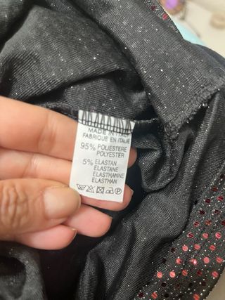 Vestido fiesta lentejuelas negro Talla 38