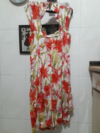 Conjunto Vestido y Torera Estampado Floral