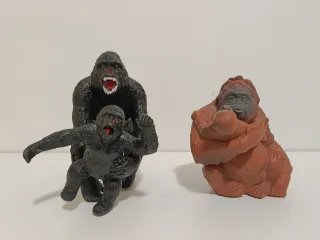 Lote figuras monos gorila orangután