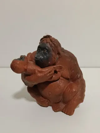 Lote figuras monos gorila orangután