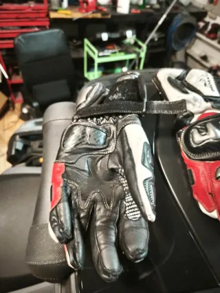 Guantes de Moto PROANTI Negros y Rojos