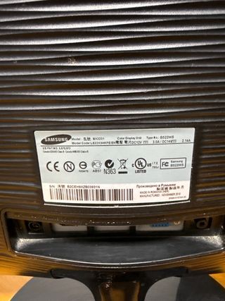 Monitor Samsung 1080p Negro