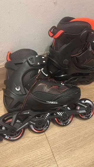 Patines en línea Oxelo ABEC 3 Negro Naranja