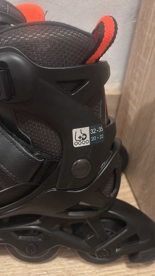 Patines en línea Oxelo ABEC 3 Negro Naranja