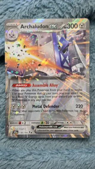 Carta Pokémon Archaludon EX 130 SSP EN
