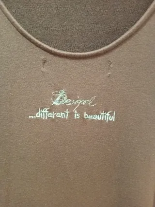 Vestido azul marino de algodón